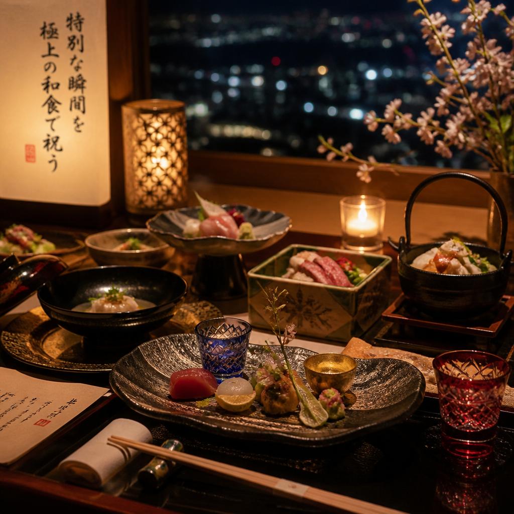 愛する人との特別な瞬間を、極上の和食で祝う。