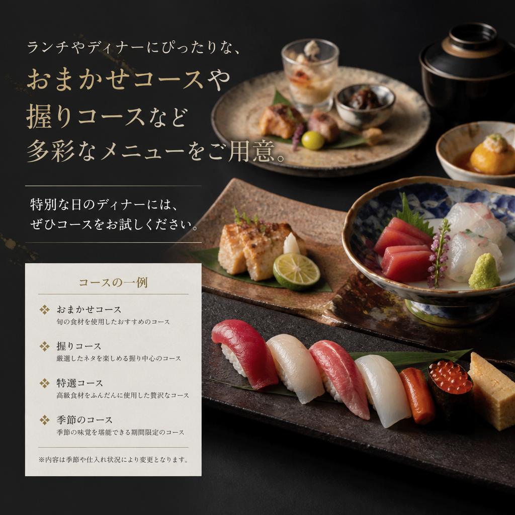 特別なコースメニューをご用意