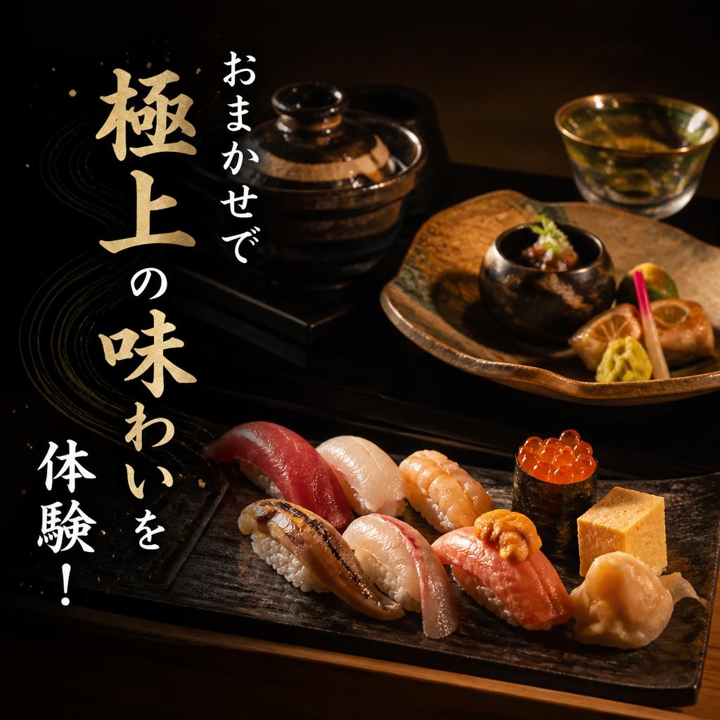 おまかせで極上の味わいを体験！