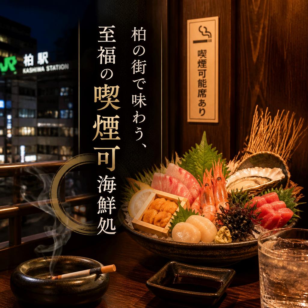 柏の街で味わう、至福の喫煙可海鮮処