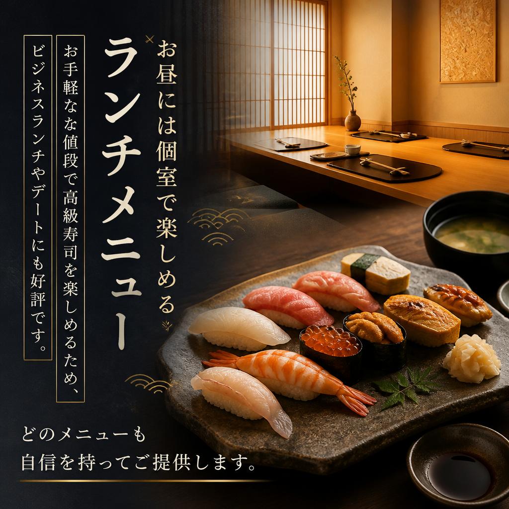 お得な個室ランチメニュー