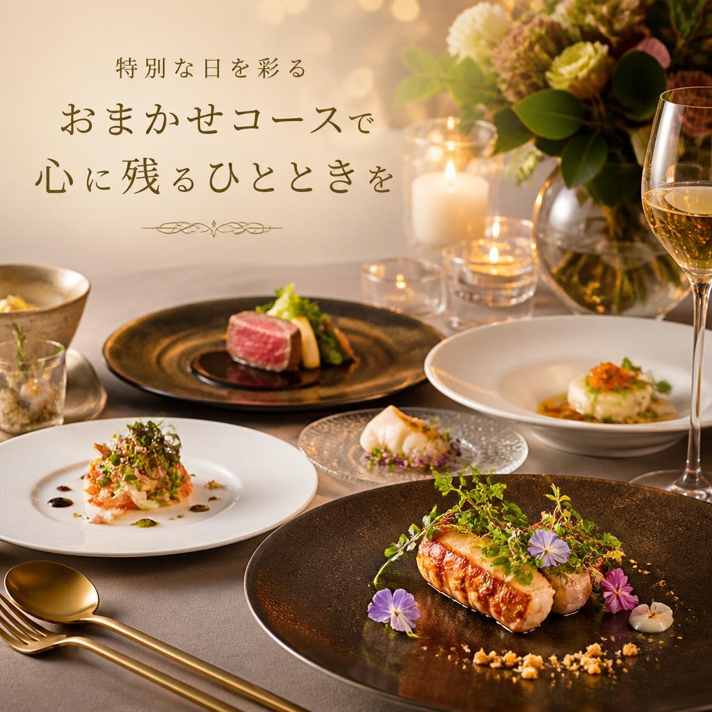 特別な日を彩るおまかせコースで心に残るひとときを